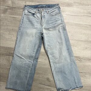 Old navy sky high wide leg Light Blue Women's Jeans sz 10